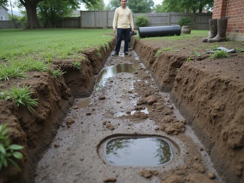 Catch basin grate collecting surface water at a low point