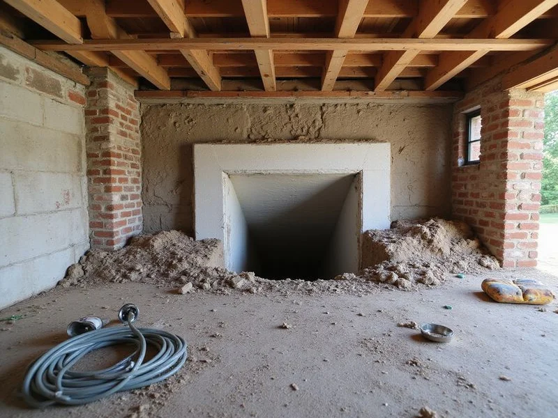 Sealed crawl space vent with liner wrapped to the wall