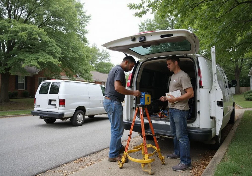 Field estimators loading measuring equipment into a work vehicle